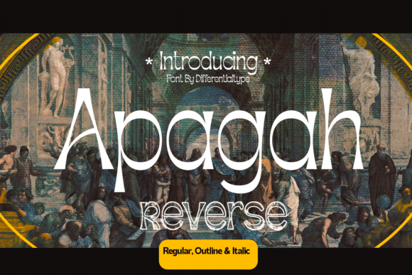 Apagah Reverse: A Sophisticated Serif Font for Modern Branding