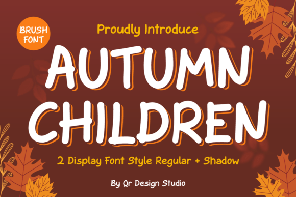Autumn Children: A Bold Handwritten Font for Crafters and Makers