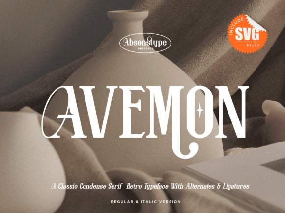 Avemon: A Classic Serif Font for Elegant Editorial Design