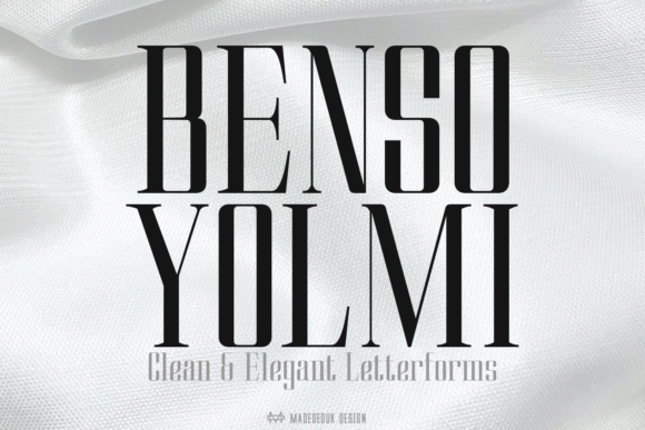 Benso Yolmi: A Clean Serif Font for Modern Web Design Projects
