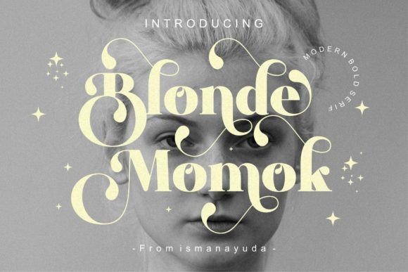 Blonde Momok: A Stylish Serif Font for Bold Brand Campaigns and Social Media Graphics