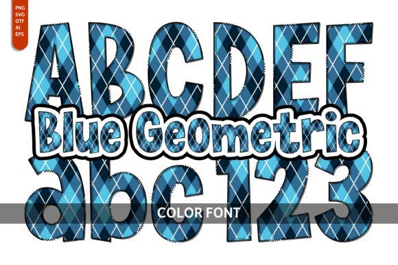 Blue Geometric Font: How a Playful Typeface Boosted Our Campaign Visuals