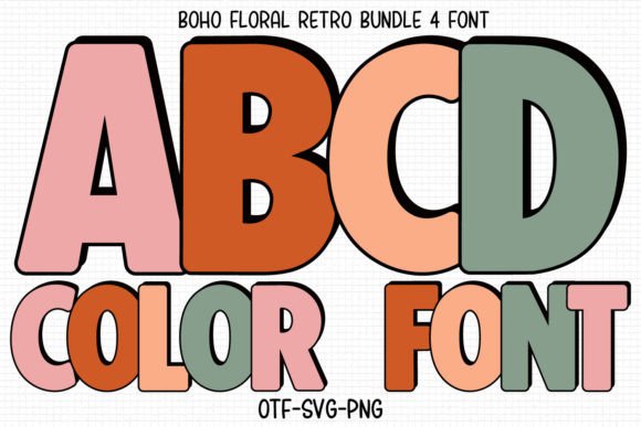 Boho Floral Retro: A Bold Serif Font for Business Branding