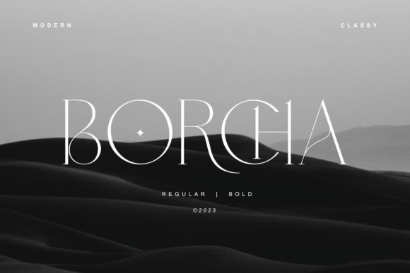 Borcha: Stylish Serif Font for Modern Marketing Designs