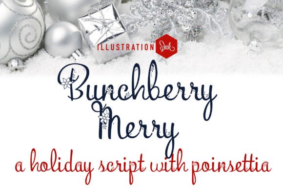 Bunchberry Merry: A Festive Hand-Crafted Font for Decorative Branding