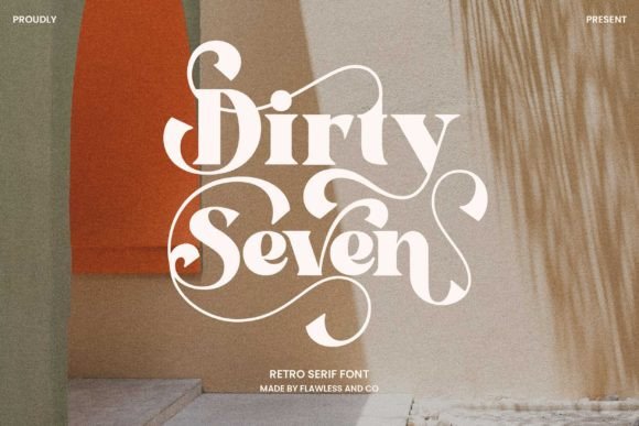 Dirty Seven: A Retro Serif Font for Timeless Digital Design