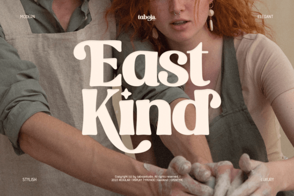 East Kind Serif Font: Elevate Your Digital Designs with Timeless Elegance and a Groovy Twist