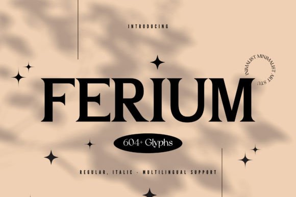 Ferium: A Chic Serif Font for Modern Editorial Design