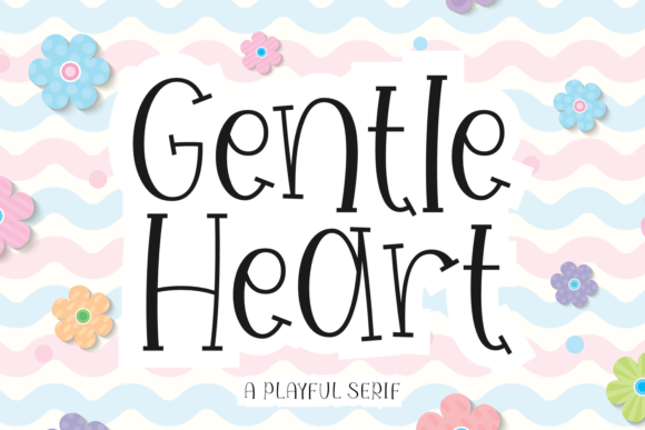 Gentle Heart: A Whimsical Serif Font for Charming Brand Identities
