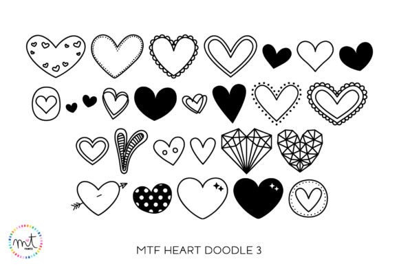 Heart Doodle 3: A Cute Dingbat Font for Love-Themed Branding