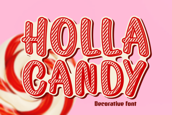 Holla Candy: A Festive Decorative Font for Editorial Charm