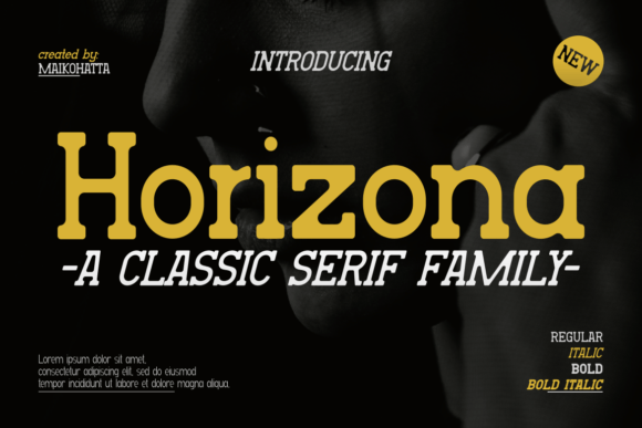 Horizona: A Classic Serif Font for Handmade Labels, Invitations, and More