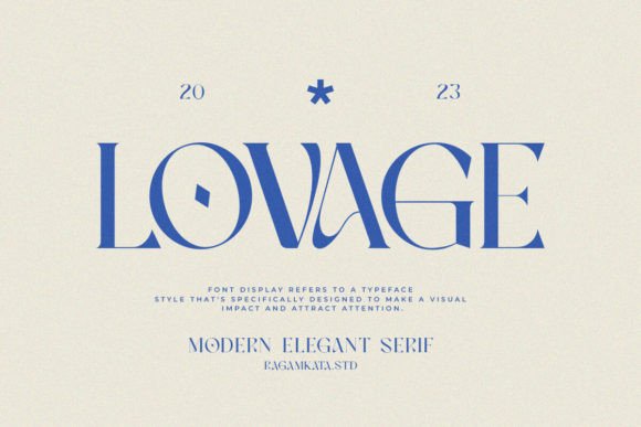 Lovage: A Bold Serif Font for Impactful Campaign Design