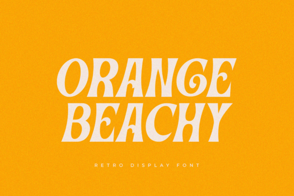 Orange Beachy: A Serif Font That Brings Sunset Charm to Brand Design
