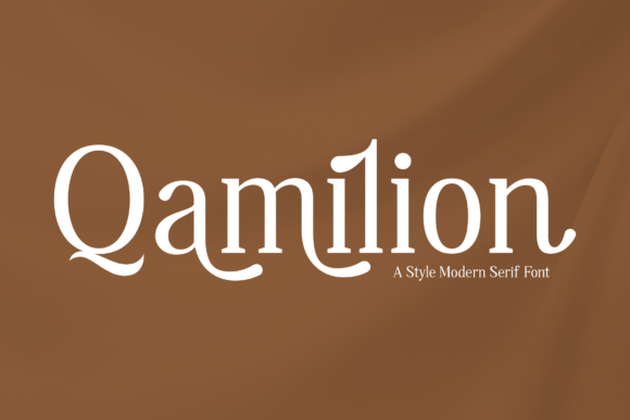Qamilion Typeface: Elevating Web Design with Modern Serif Elegance