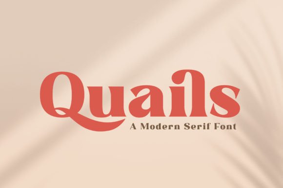 Quails: A Bold Serif Font for High-Impact Campaign Design