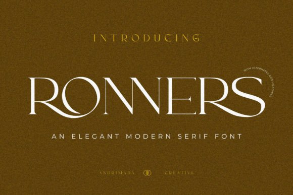 Ronners Font Review: A Sophisticated Serif for Brand Logos and Campaign Graphics