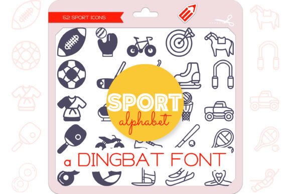 Sport Alphabet: A Cute Dingbat Font for Brand Visuals