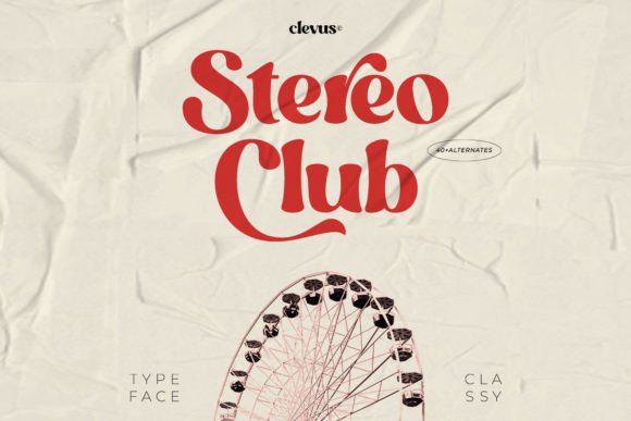 Stereo Club: A Retro Script Font for Modern Brand Campaigns