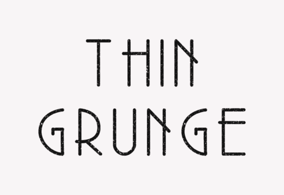 Thin Grunge: A Clean Retro Serif Font for Minimalist Editorial Design
