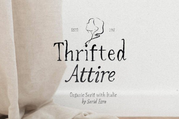Thrifted Attire Font: A Handmade Serif for Elegant Typography