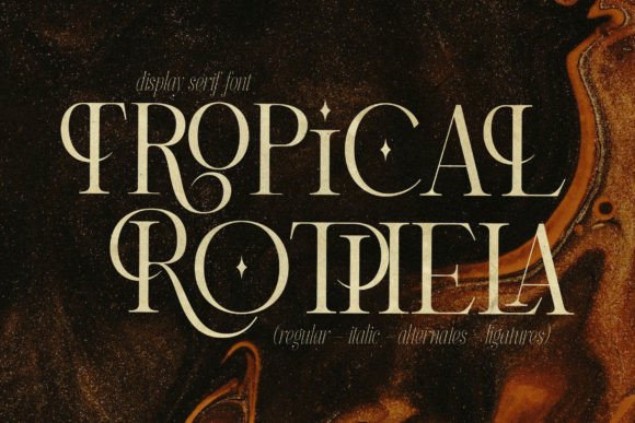 Tropical Rothela: A Stylish Serif for Elegant Editorial Design