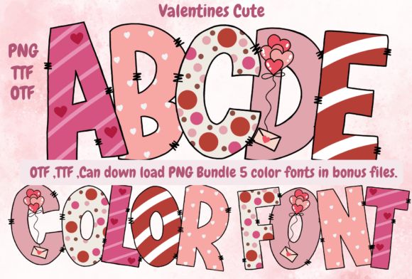Valentines Cute: A Cheerful Color Font for Playful Editorial Design